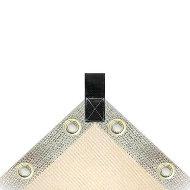 Imagem de Tela Toldo Sombra Garagem Carro 80% Bege 3X4 Bainha Ilhos - Azvtelas&S