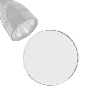 Imagem de HQRP Substituição de lente de vidro para atualização de lanternas Maglite C ou D, 52 × 2 mm, lente D de vidro temperado inquebrável e ultratransparente, pacote com 1