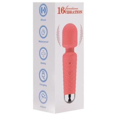 Imagem de Vibrador varinha mágica 16 vibraçoes usb - Vipmix