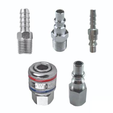 Imagem de Kit Engate Rápido 1/4 Com Conexões Para Ar Espigões Pino