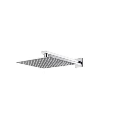 Imagem de Ducha Cromada Slim Quadrada 25x25cm. Inox Silver Edition - Sollux