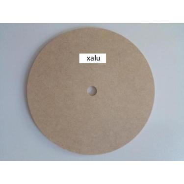 Imagem de Cake Board 11cm  1 real  mdf  6mm cru  xalu c/furo  10  pçs
