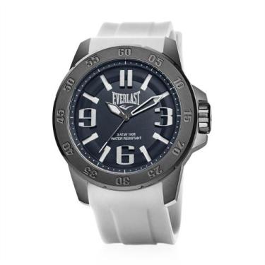 Imagem de Relógio Pulso Masculino Everlast Prova D'Água 3 ATM Casual, Branco