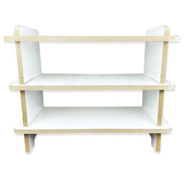 Imagem de Sapateira Pequena Banco 3 Andares Para Hall De Entrada Chão - JJVERAS