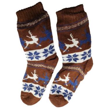 Imagem de kit 2 Meias Térmica Masculina de Lã Quentinha Inverno Forrada Pelinho 