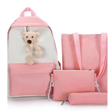 Imagem de Mochilas Ursinho Impermeável Jogo, Necessaire, Estojo, Bolsa Maternida