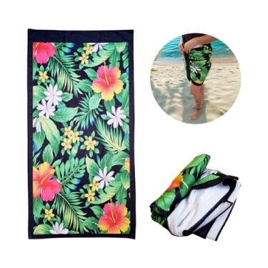 Imagem de Toalha de Praia Banho Canga Macia Secagem Rápida 140x70cm - MultiA, Tr