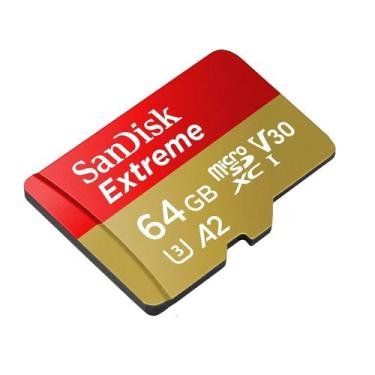 Imagem de Cartão MicroSD 64GB SanDisk Extreme A2 C10 U3 V30 170MB/s