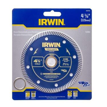 Imagem de Disco Diamantado Irwin Turbo Porcelanato 4.1/2 115mmx22,2mm