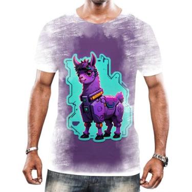 Imagem de Camisa Camiseta Tshirt Animais Cyberpunk Lhama Alpaca HD 1 - Enjoy Sho