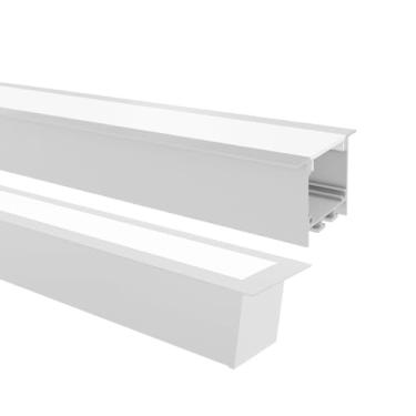 Imagem de PERFIL LED TASCHIBRA SPIRE 50X35 EMBUTIR 35X50X1000MM BRANCA