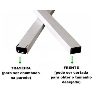 Imagem de suporte de chumbar pia, balcão bancada 60 cm branco 2 unidades - Os Ma