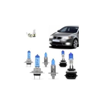 Imagem de Kit Farol Kia Cerato 2009 2010 2011 2012 Super Branca - Blue Lion