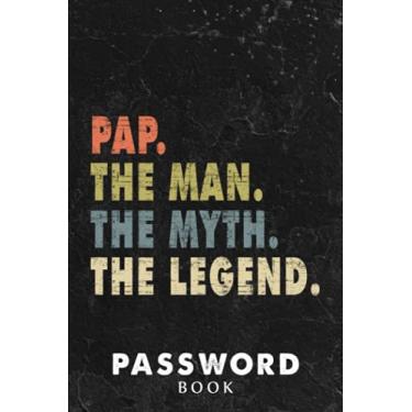 Imagem de Password book Mens Papa Bear Pretty Gift For Dads & Fathers The Man Myth Legend Premium Family: Xmas,Halloween,2021,2022,Christmas Gifts,Thanksgiving,Small password notebook,Password book mini