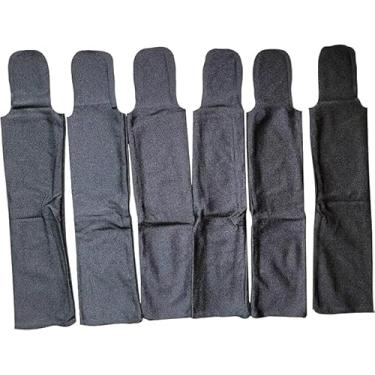 Imagem de Sacos de crina de cavalo Ranch Hand - Protege a juba do vento, sol e lama - Previne emaranhados, fricção e quebra - Feito com Lycra e Nylon - Fácil de usar e lavável - Conjunto de 6 (GG-Preto)