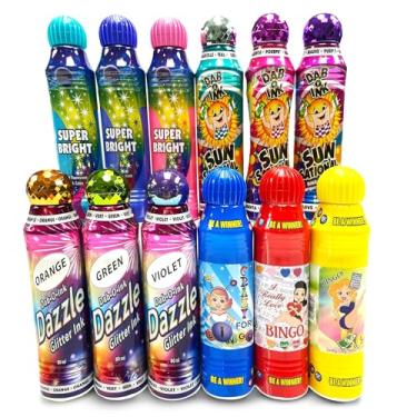 Imagem de Lucky Lady Dauber & Dab-O-Ink Bingo Daubers Bulk - Marcadores de arte tudo em um ponto - Dazzle Glitter Bingo, Sunsational Ink Dotters, combo de variedades especiais super brilhantes e clássicas,