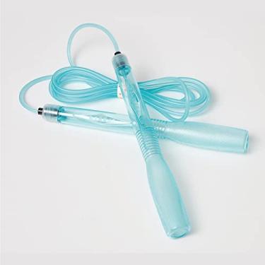 Imagem de Corda de pular para exercícios cardiovasculares, boxe, CrossFit – Corda de pular ajustável para homens e mulheres, leve, sem emaranhados, feita na Coreia (corda de salto de ouro cristal, UA-430) (New