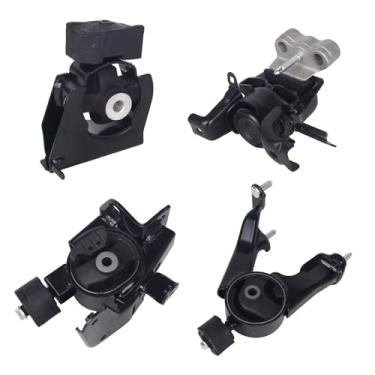 Imagem de PAROD Kit de montagem de motor de 4 peças adequado para Pontiac Vibe 2009-2010, Toyota Corolla 2009-2013, Matriz 1.8L L4 2009-2013 Substituir #A62015 A62023 A62027 A62022