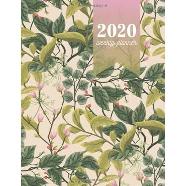 Imagem de 2020 Weekly Planner: Weekly Layout Planner With Space For Notes, Monday To Sunday. Jan 2020 to Dec 2020 Daily Organizer With Green Leaves Cover