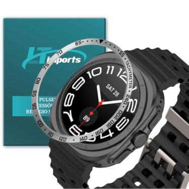 Imagem de Moldura Aro Bisel LTimports compativel com Galaxy Watch Ultra 47mm Sm-L705 Lte (LT-Prata)