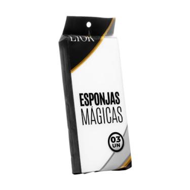Imagem de LYOR - Conjunto 3 Esponjas Mágicas de Melamina 10cm x 21cm x 3cm
