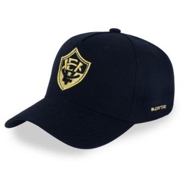 Imagem de Boné Vitória SuperCap Aba Curva Ultracap Campeão Gold - Oficial - Sant