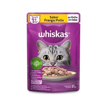 Imagem de Sachê Whiskas 85g Frango 1+Anos
