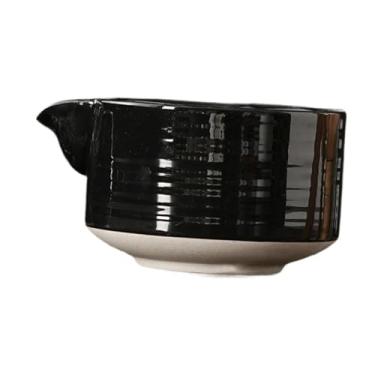 Imagem de Ｂｅｓｇａ Matcha Bowl Matcha Acessórios, Chawan com bico, Cerimônia de Tea Towla de porcelana Towla, Mistura para Friends Iniciante, Preto