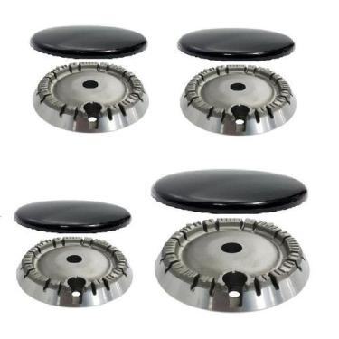 Imagem de Kit Espalha Chama + Queimadores Para Cooktop Philco 4 Bocas