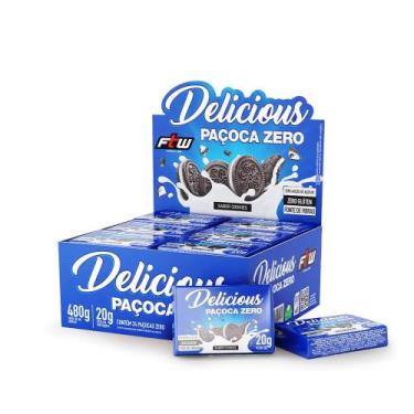Imagem de Delicious Paçoca Zero 24unid 480g FTW, COOKIES