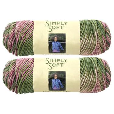 Imagem de Compra a granel: Tintas de fio simplesmente macias Caron (pacote com 2) (Rose Garden), cada novelo - 113,4 g 208 jardas/190 m