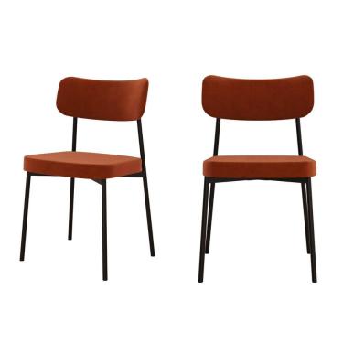 Imagem de Kit com 2 Cadeiras para Sala de Jantar Mona Yescasa Terracota