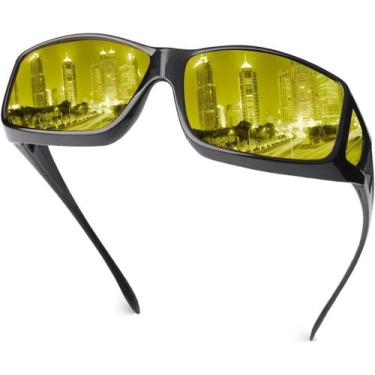 Imagem de Óculos de Condução Noturna FIMOSON - Modelo Glossy Black/Yellow