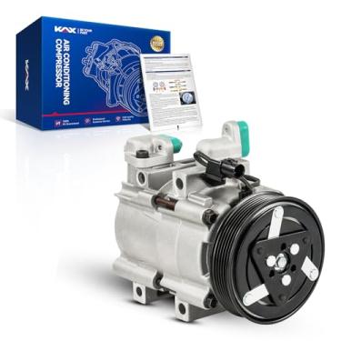 Imagem de KAX Compressor CA de ar condicionado 58119 com embreagem, compatível com Kia Sedona 3.5L 2002-2005, número de substituição CO10973C, CO 10973C, 57119, 1K52Y61450, 1K52Y61450A