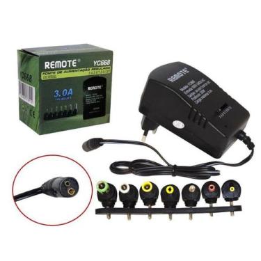 Imagem de Fonte Universal Regulada 7 Pinos 3V 4.5V 5V 6V 7.5V 9V 12V YC668 Gener