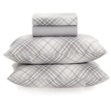 Imagem de Jogo Cama King 160 Fios Karsten Pierre Cinza