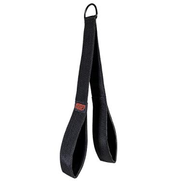 Imagem de Correia de tríceps de nylon com tecido / corda de tríceps | Acessório de máquina de cabo de treinamento de força (tira de tríceps 45,72 cm)