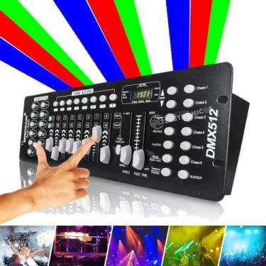Imagem de Mesa Dmx 512 192 Canais Uso Profissional 240 Efeito Strobo Ideal Para 
