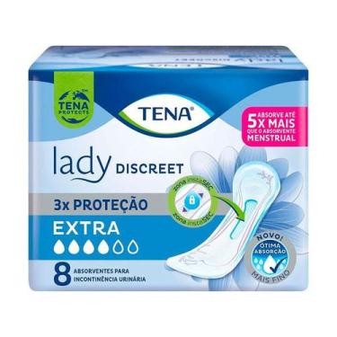 Imagem de Absorvente para Incontinência Tena Lady Discreet Extra 8 Un.