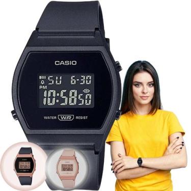 Imagem de Relógio Feminino Marca Casio Vintage Digital Esportivo Preto Nude Rose