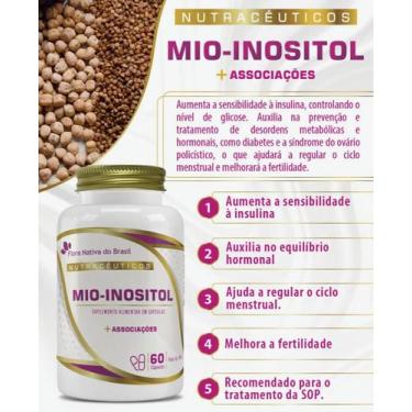 Imagem de Suplemento Alimentar Mio Inositol 30g 60 cápsulas Flora Nativa