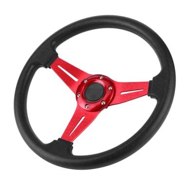 Imagem de Racing Car Drifting Volante Substituição Universal Acessório para Controle Melhorado Experiência 350 Milímetros 14in Vermelho (Vermelho)