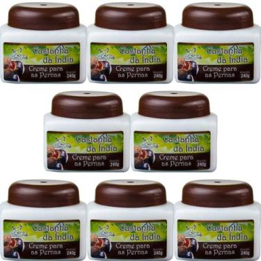 Imagem de Creme Hidratante San Jully Castanha da Índia Pote 240g Kit 8 Unidades