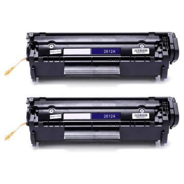 Imagem de Kit 2x Toner Compatível Q2612A para 1010 1015 1018 1020 1022n 1022nw 3