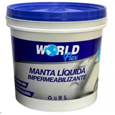 Imagem de Manta Líquida Impermeabilizante Para Telha Laje Chão 4kg  - WORLD FLEX