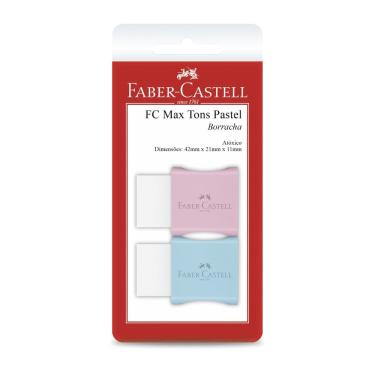 Imagem de Borracha Max Tons Pastel Pequena 42x21x11mm Faber-Castell Livre de PVC