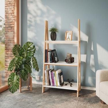 Imagem de Estante Tropical Madeira Maciça MadeiraMadeira Branco