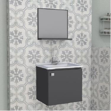 Imagem de Gabinete Para Banheiro Em Aço Cacau