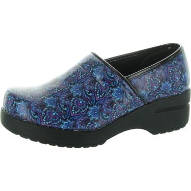 Imagem de Easy Works Lead Tênis feminino sem cadarço, Patente Paisley azul-marinho, 6.5 X-Wide