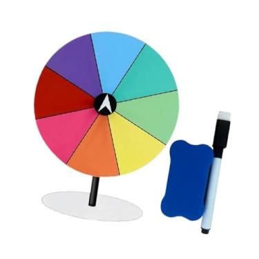 Imagem de rockible Roleta Roleta com apagador apagável de caneta reutilizável de vizinhança de roda de jogo pesado de serviço pesado para a festa do show de constituição, Base Redonda